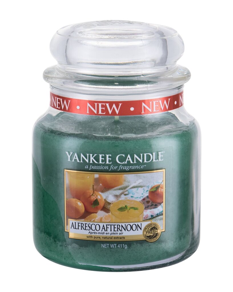 Aromātiska svece Yankee Candle Alfresco Afternoon 411 g cena un informācija | Sveces un svečturi | 220.lv