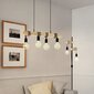 Pakarināma lampa Eglo Townshend, melna un smilškrāsas, koks, 4 spuldzes cena un informācija | Piekaramās lampas | 220.lv