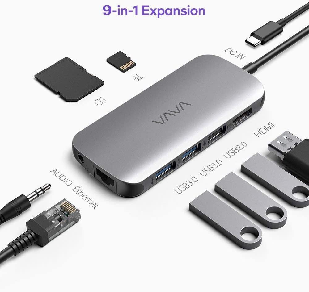 USB-C savienotāja adapteris, VAVA VA-UC006 цена и информация | Adapteri un USB centrmezgli | 220.lv