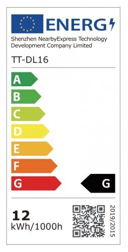 Galda LED gaismeklis, pelēks, 12W, Taotronics TT-DL16 cena un informācija | Galda lampas | 220.lv