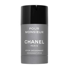 Карандаш-дезодорант Chanel Pour Monsieur для мужчин, 75 мл цена и информация | Мужская парфюмированная косметика | 220.lv