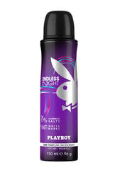 Izsmidzināms dezodorants Playboy Endless Night For Her 150 ml cena un informācija | Parfimēta sieviešu kosmētika | 220.lv