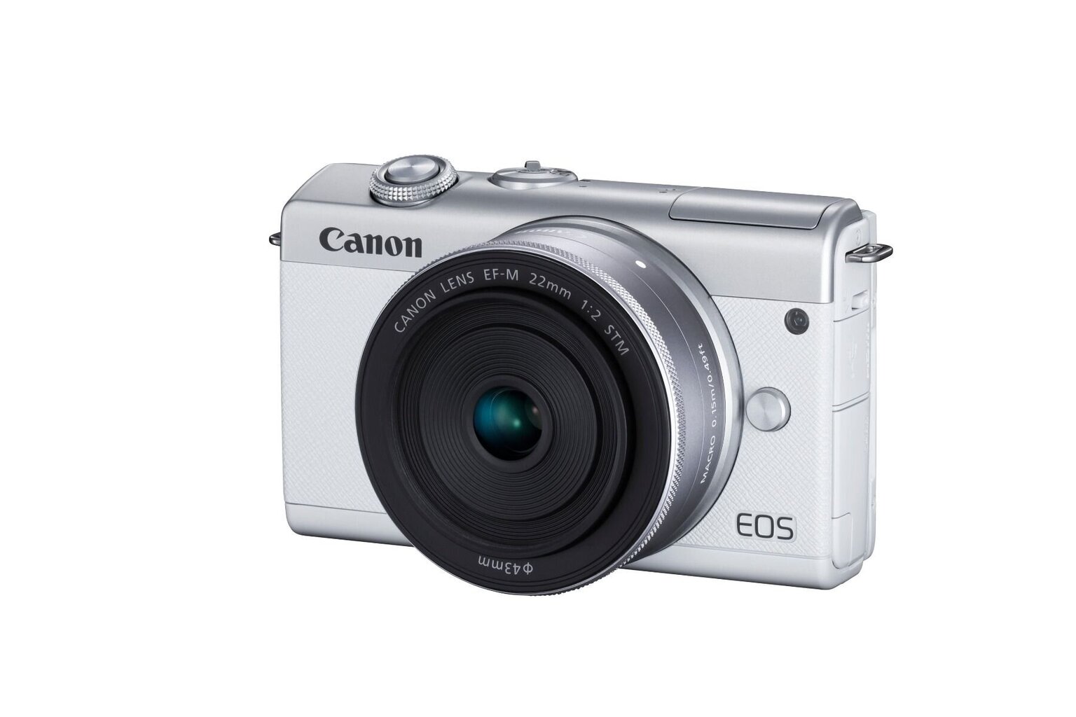 Canon EOS M200 15-45mm IS STM + EF-M 22mm IS STM (White) cena un informācija | Digitālās fotokameras | 220.lv