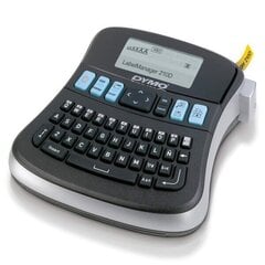 Dymo LabelManager 210D QWERTY (IT/PT/ES/TR+NL), черно-белый цена и информация | Принтеры | 220.lv