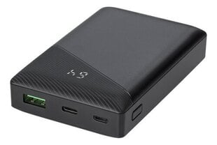 Блок аккумуляторов Deltaco PB-C1000 10000mAh, 1xUSB-C, 1xUSB-A, QuickCharge 3.0, черный цена и информация | Зарядные устройства Power bank | 220.lv