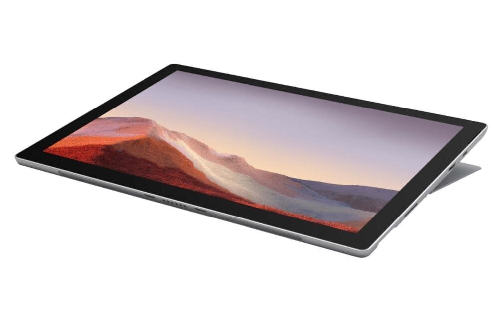 Microsoft Surface Pro 7 (VDV-00003), 128GB, Wifi, Sidabrinė cena un informācija | Planšetdatori | 220.lv