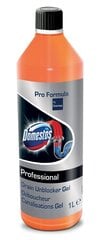 Средство для прочистки труб Domestos Professional Drain Unblocker Gel, 1 л цена и информация | Очистители | 220.lv