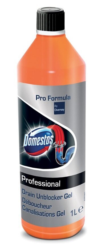 Kanalizācijas cauruļu tīrīšanas līdzeklis Domestos Professional Drain Unblocker Gel 1L cena un informācija | Tīrīšanas līdzekļi | 220.lv