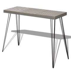 Konsoles galdiņš, 90x30x71,5 cm, pelēks cena un informācija | Konsoles galdiņi | 220.lv