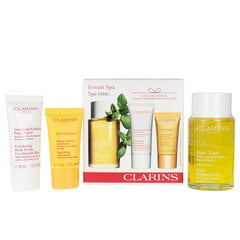 Ķermeņa kopšanas līdzekļu komplekts Clarins Instant Spa: ķermeņa eļļa, 100 ml + skrubis, 30 ml + sejas maska, 15 ml цена и информация | Кремы, лосьоны для тела | 220.lv