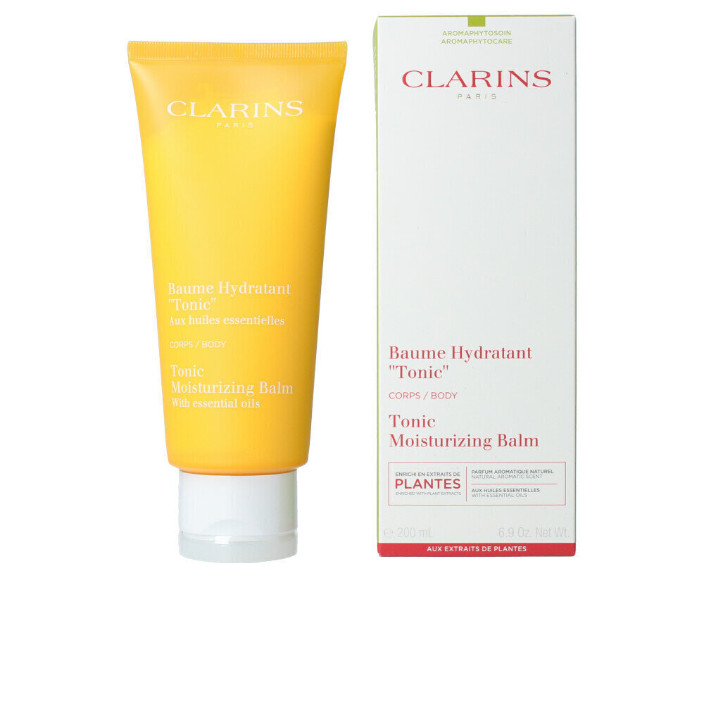 Ķermeņa balzams ar ēteriskajām eļļām Clarins Tonic Moisturising Balm, 200 ml cena un informācija | Ķermeņa krēmi, losjoni | 220.lv