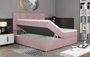 Кровать NORE Glossy 145x200 см, черная эко кожа цена и информация | Кровати | 220.lv