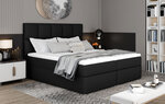 Кровать NORE Glossy 145x200 см, черная эко кожа