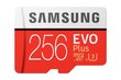 Samsung EVO PLUS 256GB MicroSD ar adapteri (MB-MC256HA/EU) цена и информация | Atmiņas kartes fotokamerām | 220.lv