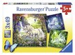 Puzle Ravensburger Beautiful Unicorns, 3x49 det. cena un informācija | Puzles, 3D puzles | 220.lv