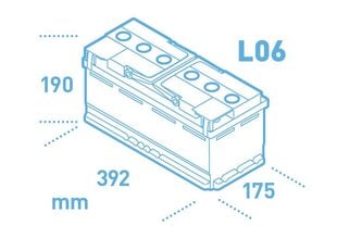 Аккумулятор EXIDE AGM Micro-Hybrid EK1050 105Ah 950A цена и информация | Аккумуляторы | 220.lv