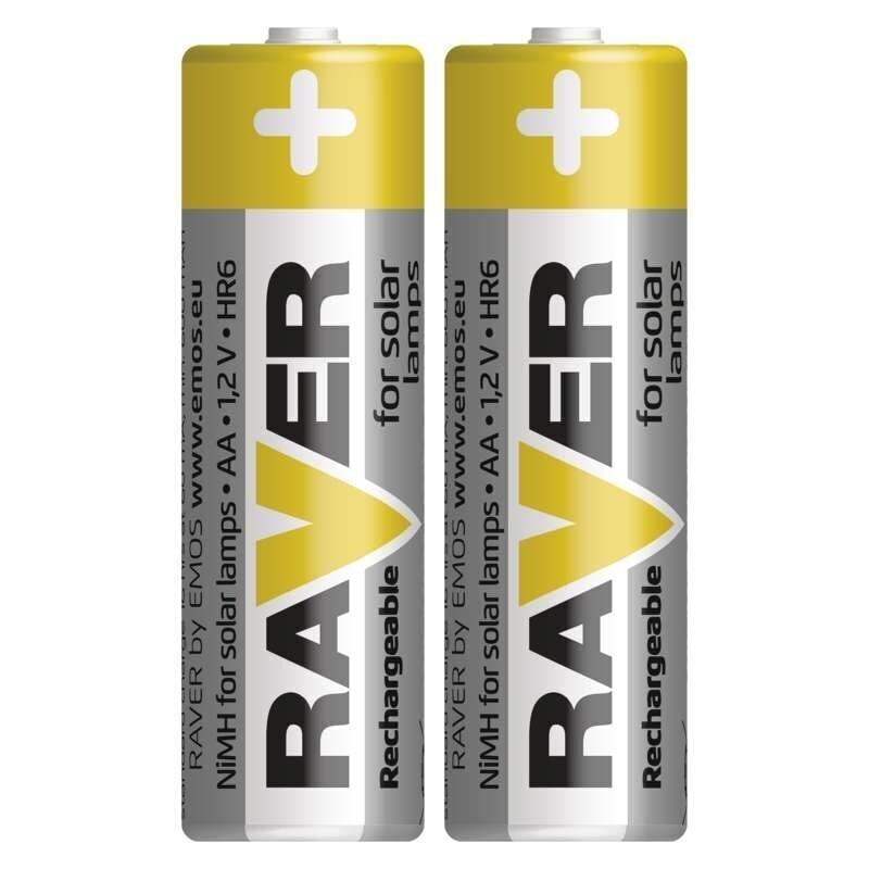 Baterijas Raver HR6 600 mAh (AA) 2gab. cena un informācija | Baterijas | 220.lv