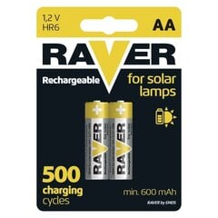 Baterijas Raver HR6 600 mAh (AA) 2gab. цена и информация | Батарейки | 220.lv