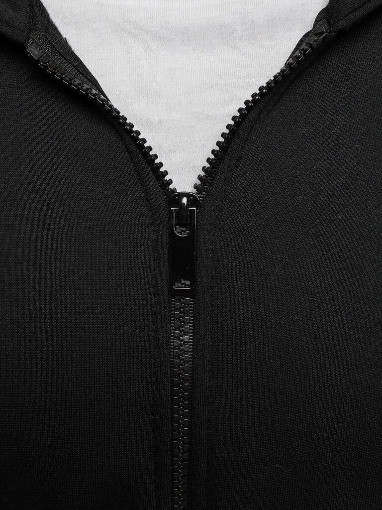 Melns vīriešu džemperis ar kapuci "Lore" цена и информация | Vīriešu jakas | 220.lv