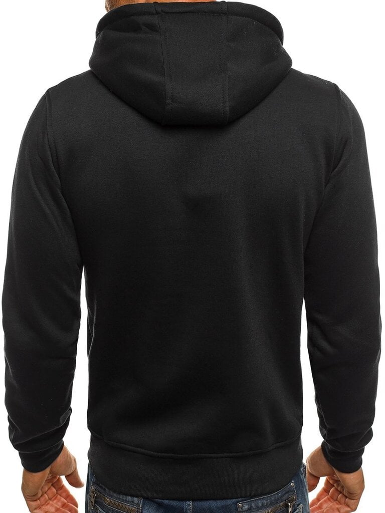 Melns vīriešu džemperis ar kapuci "Lore" cena un informācija | Vīriešu jakas | 220.lv