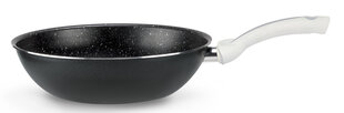 Wok panna Bio Stone Black&White Ø28 cm cena un informācija | Pannas | 220.lv