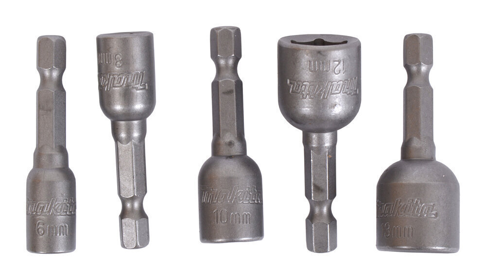 Uzgaļu komplekts 1/4" Makita B-39154, 5 gab cena un informācija | Rokas instrumenti | 220.lv