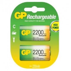 GP NiMH 2200 mAh (C) 2gab. cena un informācija | GP Mājai un remontam | 220.lv