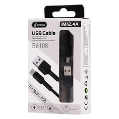 OnePlus USB-micro USB 1 м 2.4A цена и информация | Кабели для телефонов | 220.lv