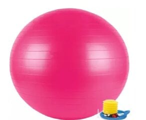 Vingrošanas bumba ar pumpi L20076 75 cm, rozā cena un informācija | Vingrošanas bumbas | 220.lv