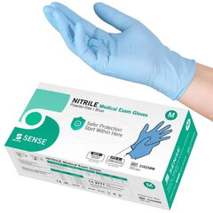 Nitrila cimdi Selefa Nitrile Medical Exam Gloves Powder-Free Blue M, 200vnt. cena un informācija | Pirmā palīdzība | 220.lv