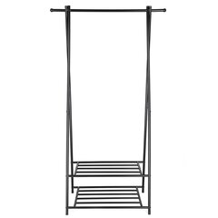 Drēbju pakaramais Songmics 155 cm, melns cena un informācija | Drēbju pakaramie | 220.lv