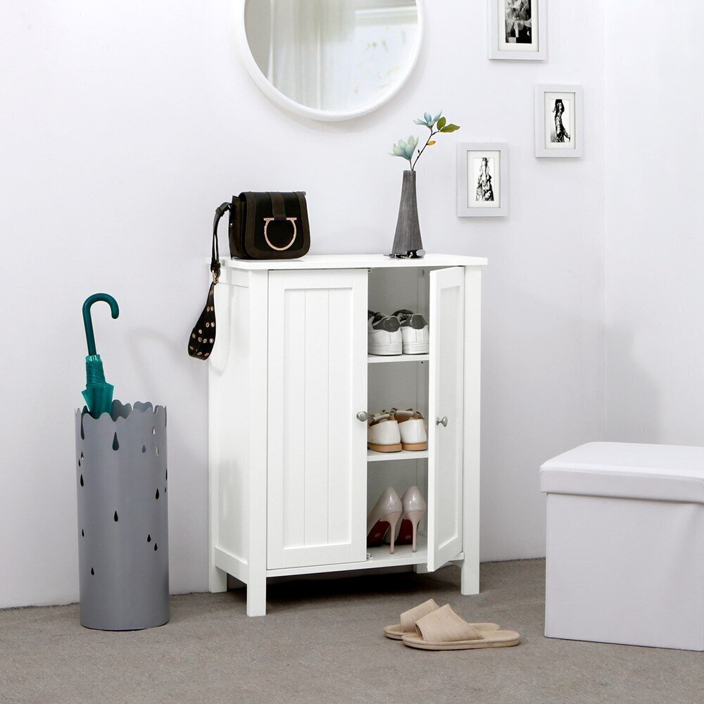 Grīdas vannas istabas skapītis Songmics 80 cm, balts цена и информация | Vannas istabas skapīši | 220.lv