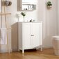 Grīdas vannas istabas skapītis Songmics 80 cm, balts цена и информация | Vannas istabas skapīši | 220.lv
