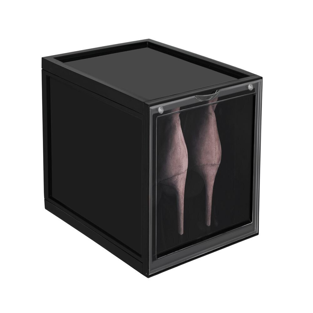 Mantu kastes komplekts Songmics 6 gab, 36 x 28 x 22 cm, melns cena un informācija | Veļas grozi un mantu uzglabāšanas kastes | 220.lv