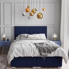 Кровать Selsey Alenna 160x200 см, синяя цена и информация | Кровати | 220.lv