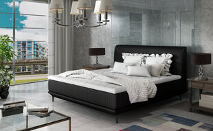 Кровать NORE Asteria 13 140x200 см, черная цена и информация | Кровати | 220.lv