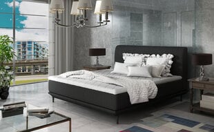 Кровать NORE Asteria 11 140x200 см, черная цена и информация | Кровати | 220.lv
