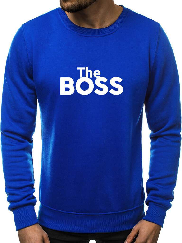 Zils vīriešu džemperis "The boss" цена и информация | Vīriešu jakas | 220.lv