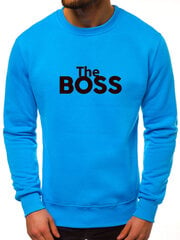 Gaiši zils vīriešu džemperis "The boss" цена и информация | Мужские толстовки | 220.lv