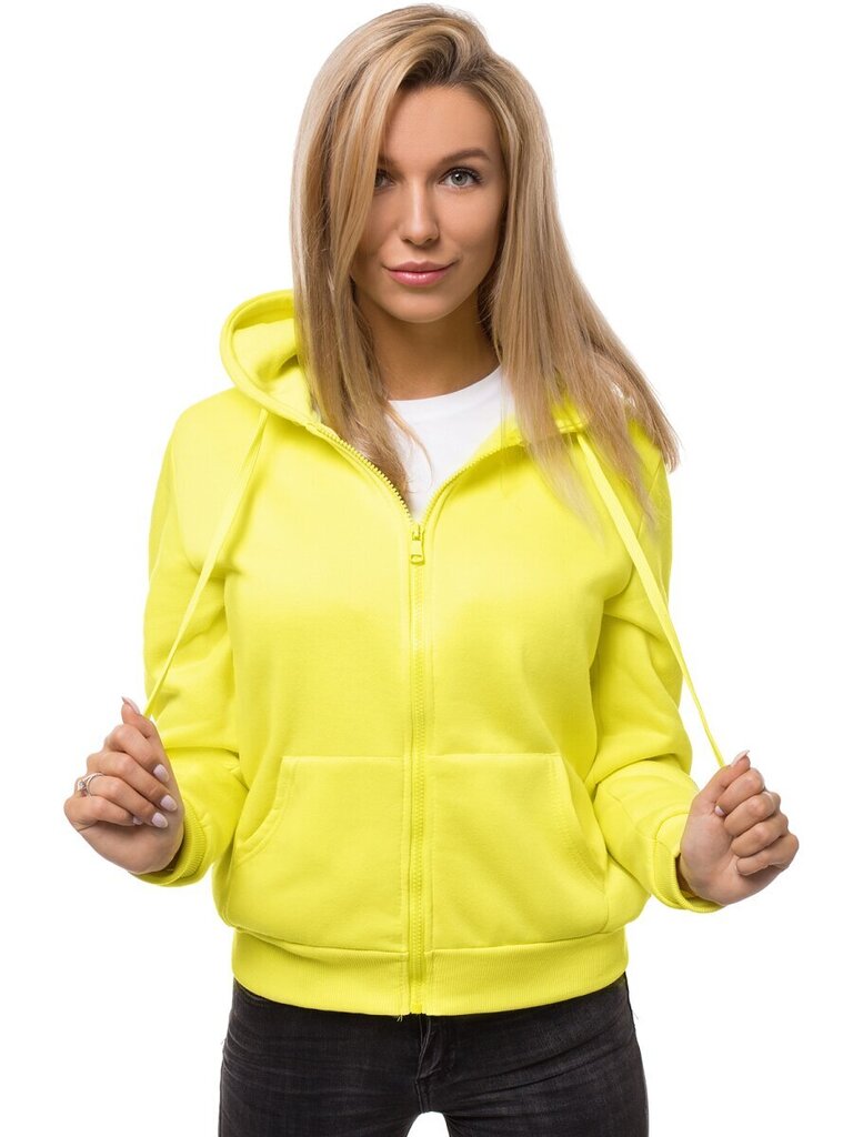 Neona dzeltena sieviešu jaka ar kapuci "Look" cena un informācija | Jakas sievietēm | 220.lv
