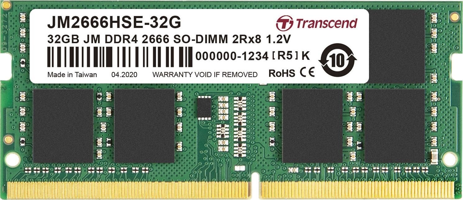 Transcend JM2666HSE-32G cena un informācija | Operatīvā atmiņa (RAM) | 220.lv