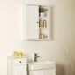 Sienas vannas istabas skapītis Songmics 71 cm, balts cena un informācija | Vannas istabas skapīši | 220.lv