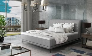Кровать NORE Asteria 140x200 см, серая цена и информация | Кровати | 220.lv