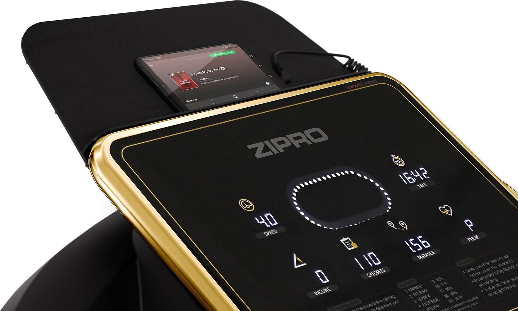 Skrejceliņš Zipro Pacemaker, iConsole+ Gold cena un informācija | Skrejceliņi | 220.lv
