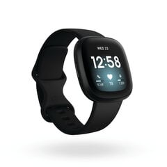 Viedpulkstenis Fitbit VERSA 3 FB511: Krāsa - Melns cena un informācija | Viedpulksteņi (smartwatch) | 220.lv