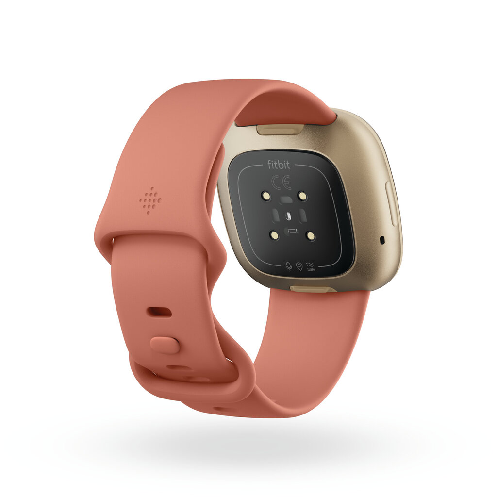 Fitbit Versa 3 Pink Clay/Soft Gold cena un informācija | Viedpulksteņi (smartwatch) | 220.lv