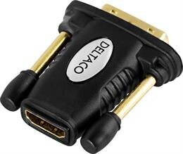 Adapteris Deltaco HDMI-11, HDMI 19-pin female - DVI-D male цена и информация | Адаптеры и USB разветвители | 220.lv