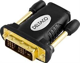 Adapteris Deltaco HDMI-11, HDMI 19-pin female - DVI-D male цена и информация | Адаптеры и USB разветвители | 220.lv