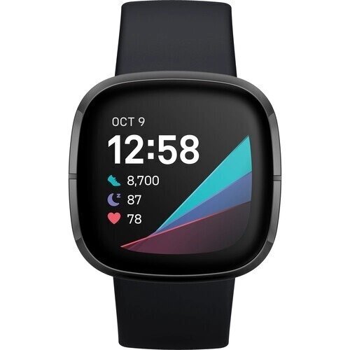 Viedpulkstenis Fitbit Sense, Carbon/Graphite Stainless Steel cena un informācija | Viedpulksteņi (smartwatch) | 220.lv