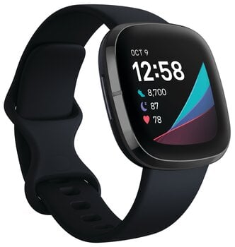 Viedpulkstenis Fitbit Sense, Carbon/Graphite Stainless Steel cena un informācija | Viedpulksteņi (smartwatch) | 220.lv